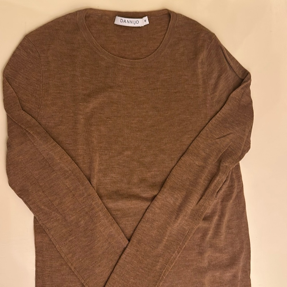 Dannijo distressed crewneck sweater size M